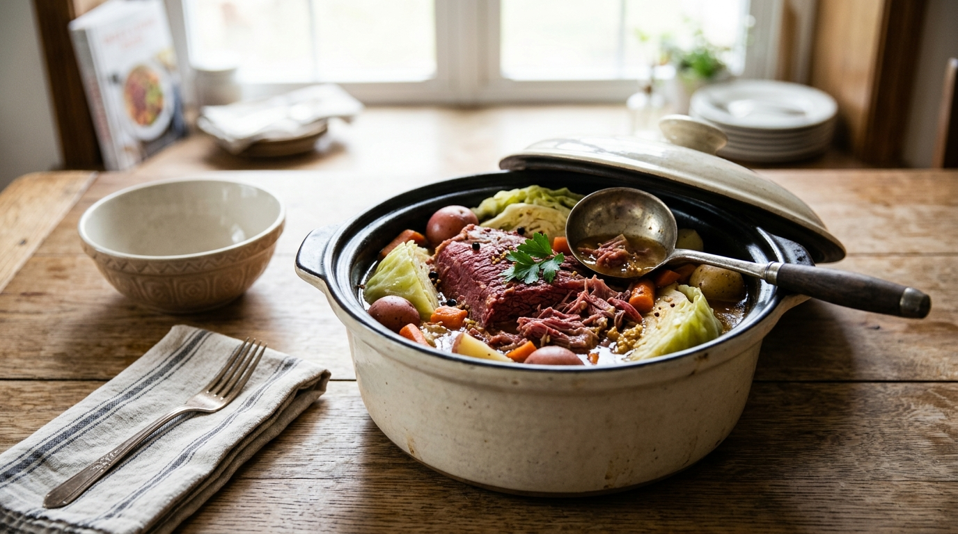 Crock Pot Corned Beef and Cabbage recipe