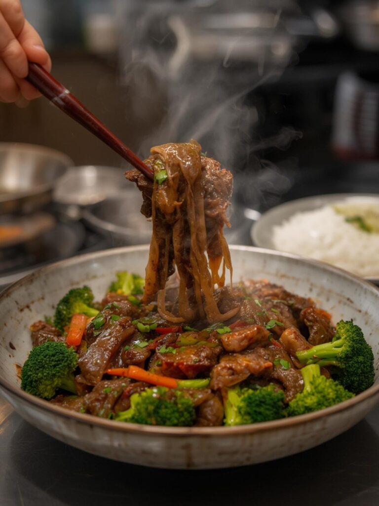 asian beef and broccoli