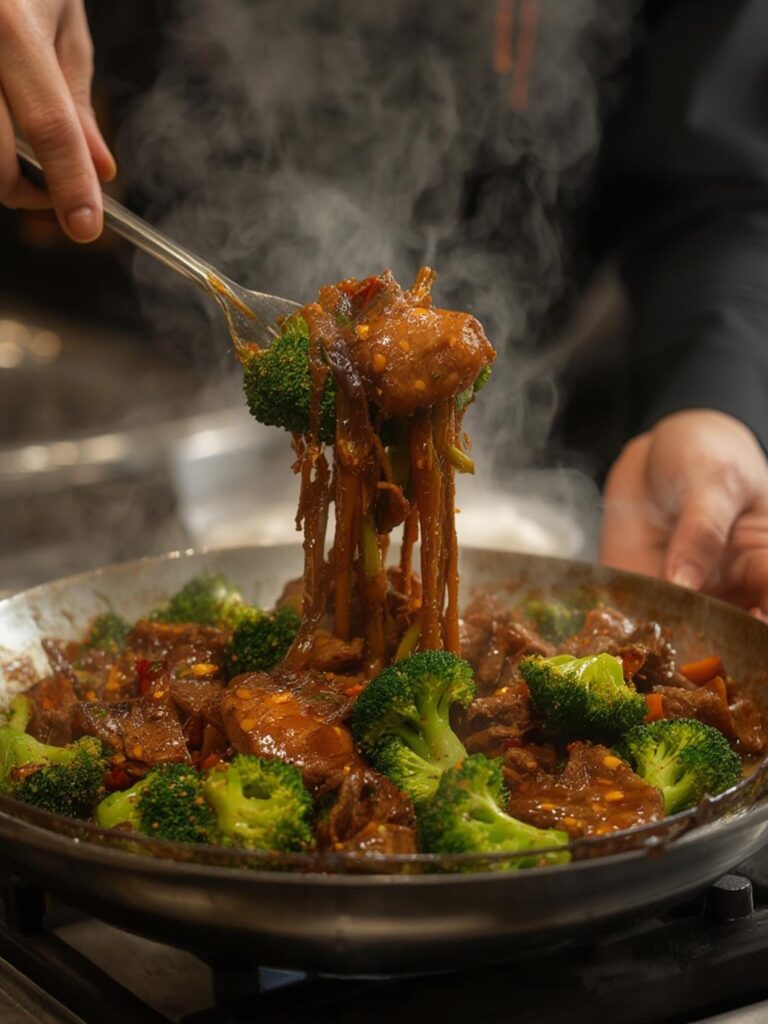 chinese beef and broccoli