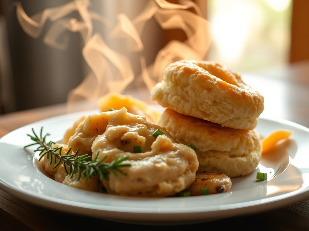 chicken and biscuits recipe hero image