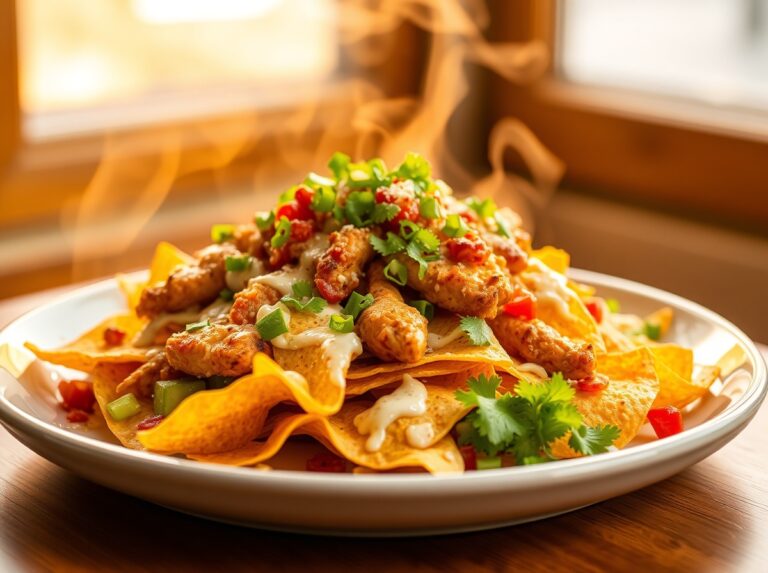 chicken nachos recipe hero image